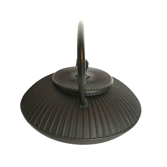 Bauscher Germany Cast Iron Teapot With Strainer 38.9 oz Black Made by Playground - Picture 7 of 12